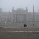 Рейхстаг в зимнем тумане
