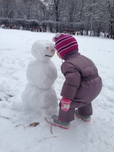 Васенка и снеговик