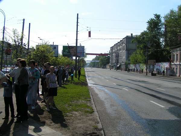Ленинградский проспект, перед военным парадом