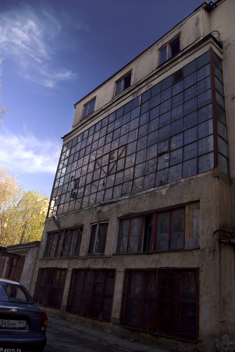 Фасад дома Мельникова