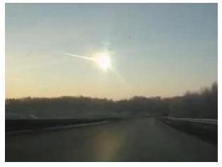 Метеоритный дождь над  Челябинском